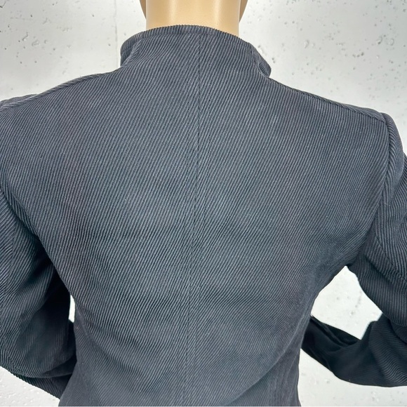 DUBUC Size 4 Black Ribbed Fitted Jacket - Picture 5 of 13